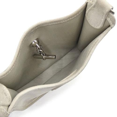 Hermes Vespa TPM Mini Debris Gray Shoulder Bag Silver