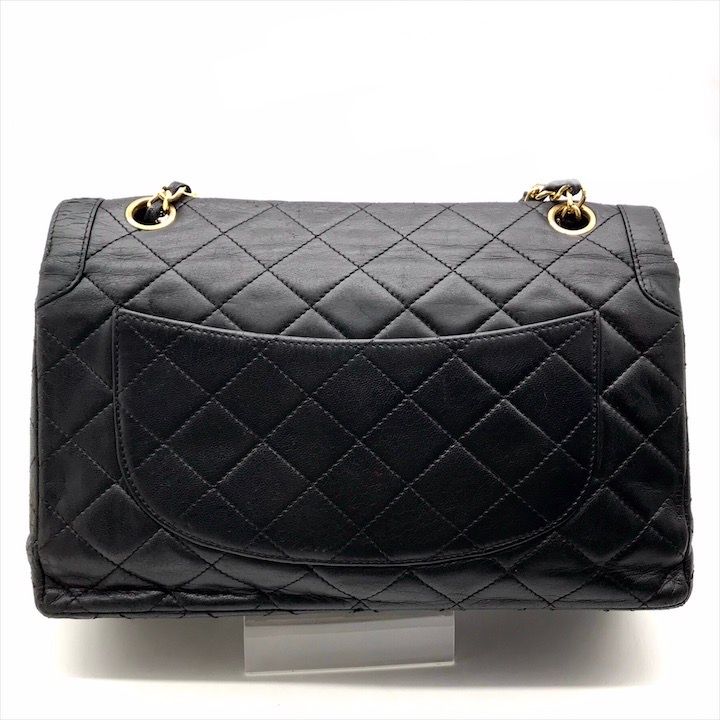 Chanel CC Logo Quilted Lambskin Limited Edition Double Flap Chain Shoulder Bag
