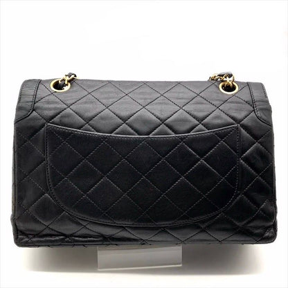 Chanel CC Logo Quilted Lambskin Limited Edition Double Flap Chain Shoulder Bag