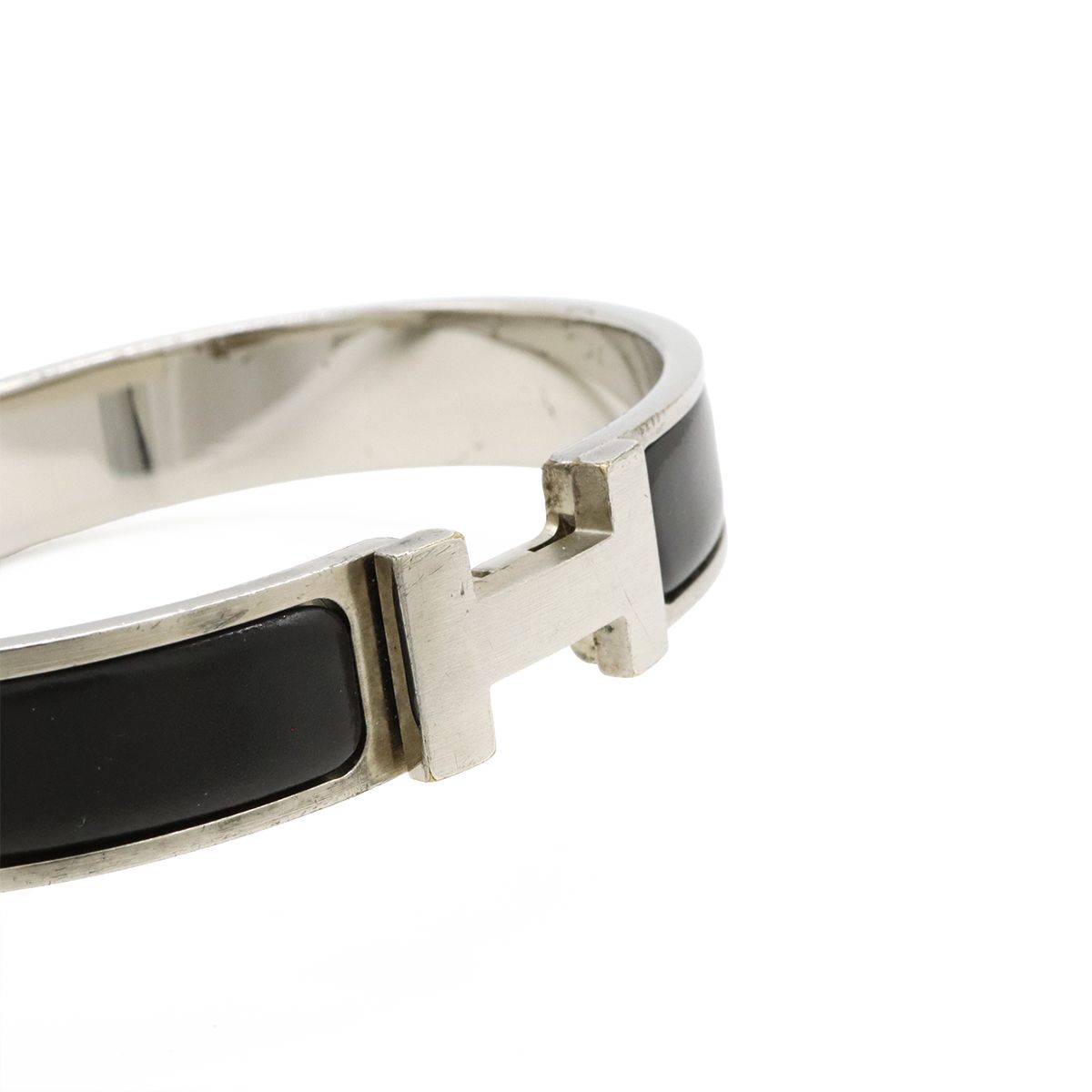 Hermes Click HH Click Ashe Ashe Bracelet Bangle Noir Black Matte Black Black