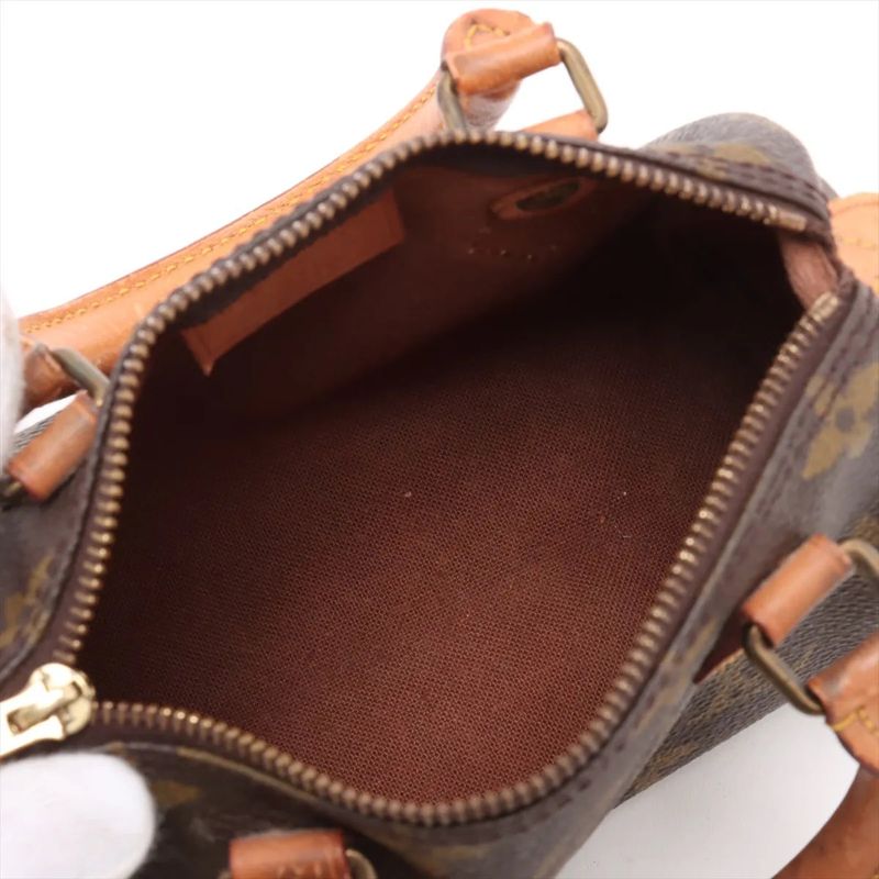 Louis Vuitton Monogram Mini Speedy M41534 Leather 2WAY Shoulder Bag Crossbody