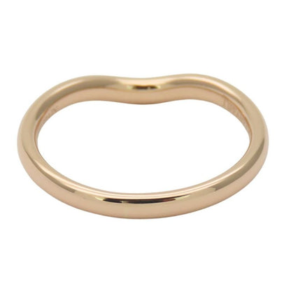 Tiffany & Co Ring - Ring Curved Band 18K Pink Gold Diamond Approx 2.47g Pink