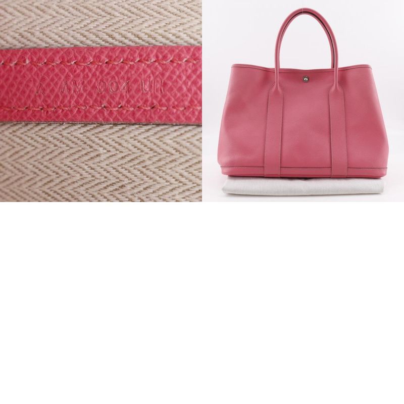 Hermes Garden Party PM Vaux Epson Pink A Ladies Tote Bag