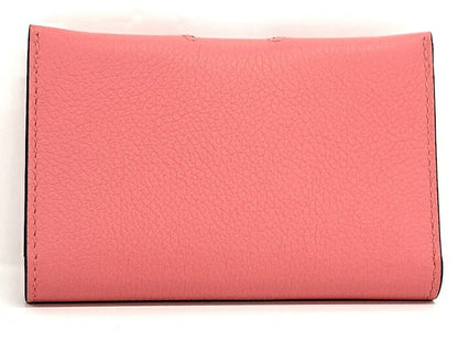 Hermes RMS Card Case Business Card Holder Leather Rose Texas Pinkish Stamped K