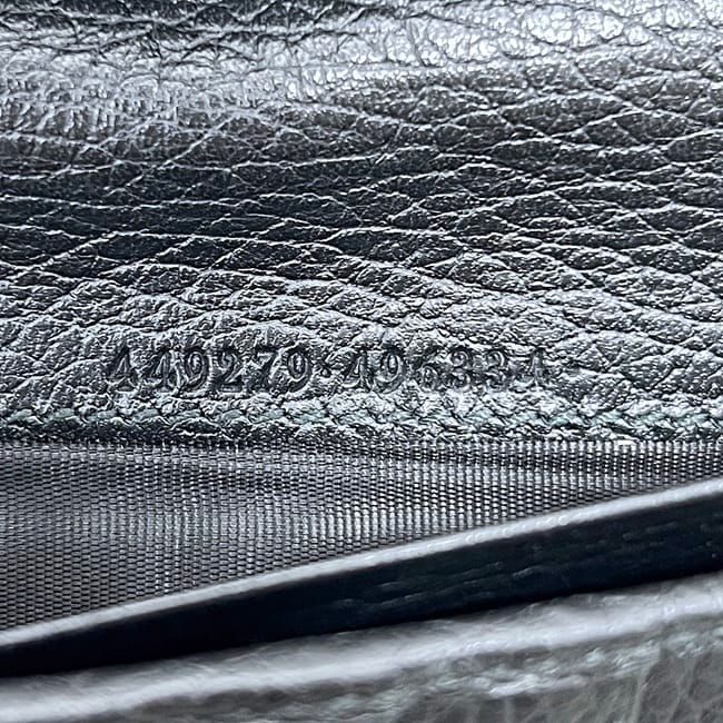 Gucci Bifold Long Wallet Black Interlocking 449279 Wallet
