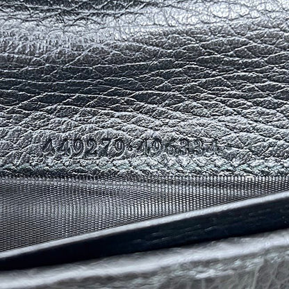 Gucci Bifold Long Wallet Black Interlocking 449279 Wallet