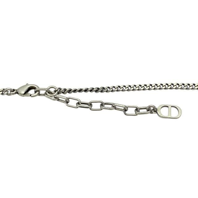 Christian DIOR Necklace Astero Motif Metal Silver