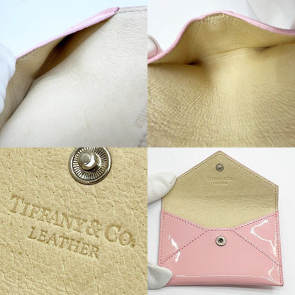 Tiffany & Co Tiffany Card Case Light Pink Enamel with Box Light Pink