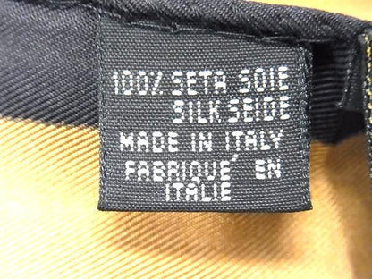 Fendi 100% Silk Leopard Print Scarf Stole Shawl Black And Multicolor