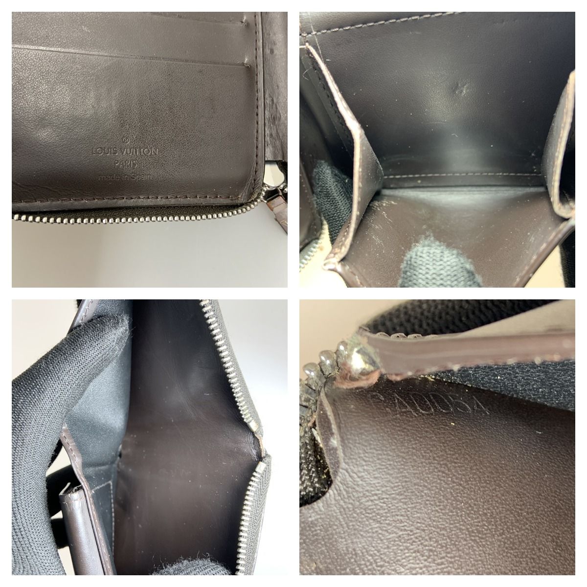 Louis Vuitton Monogram Glace Porte Vie Monet Zip Round Zipper Wallet M66510