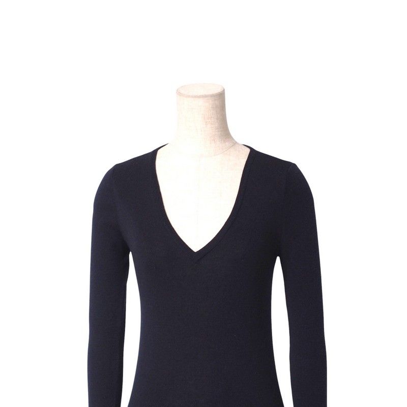 Prada Sweater Size 40 V-neck Long Sleeve Wool Knit [recommended] 20241125