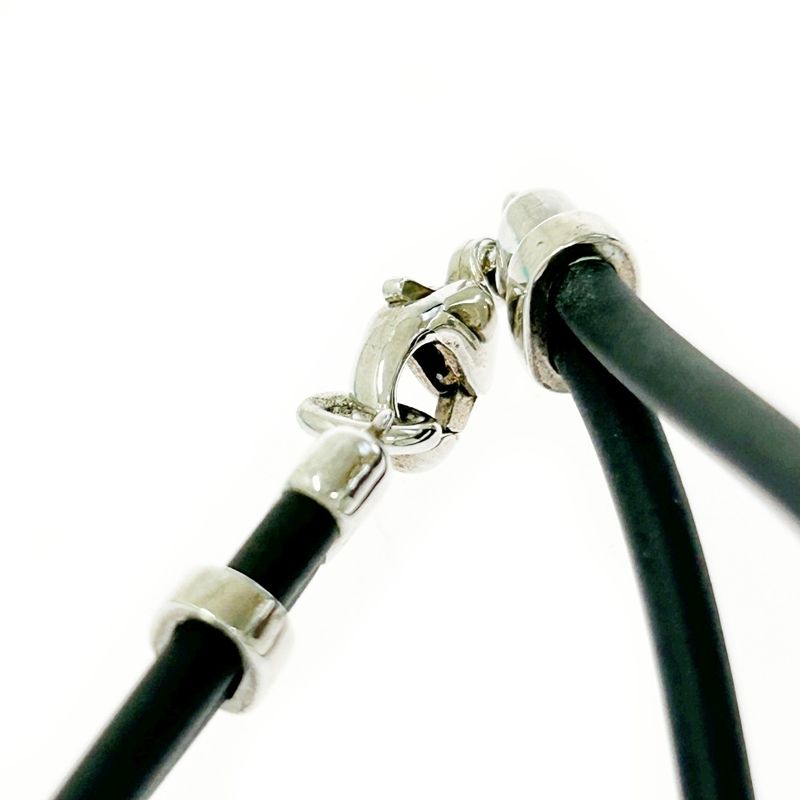 Tiffany & Co Silver Rubber Atlas Bracelet 13.2g 925 Engraved 477647 Bracelet