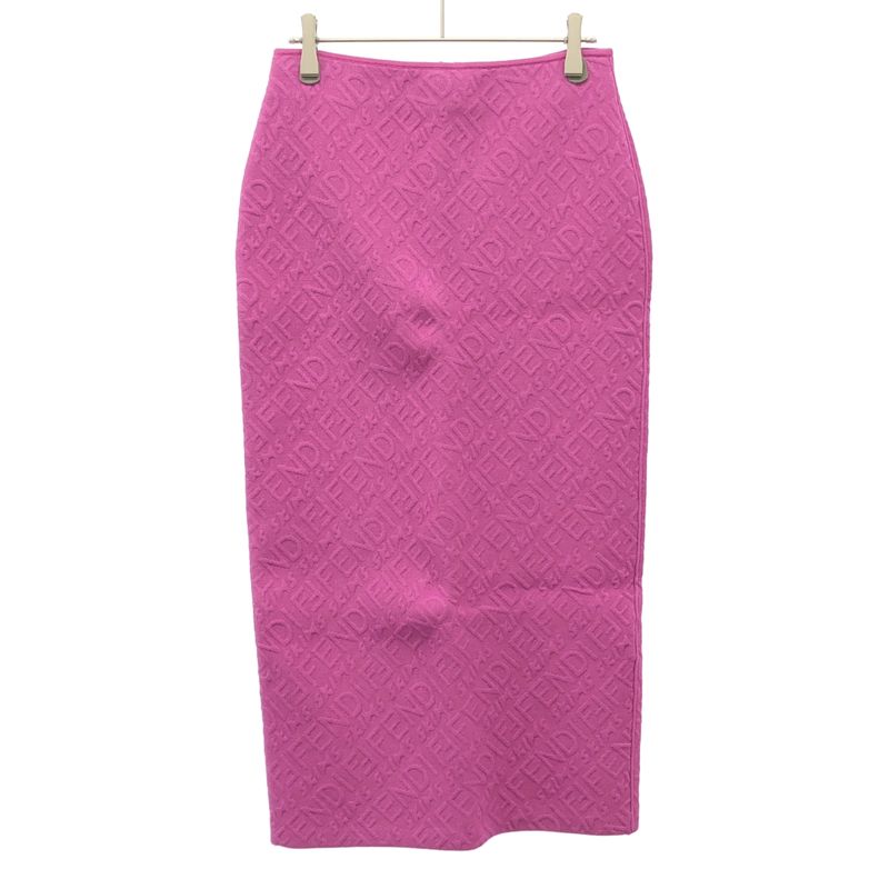 Fendi 21aw Skims Embossed Logo Knit Setup Fzu500 Agim Fifla Purple-Pink Color 42