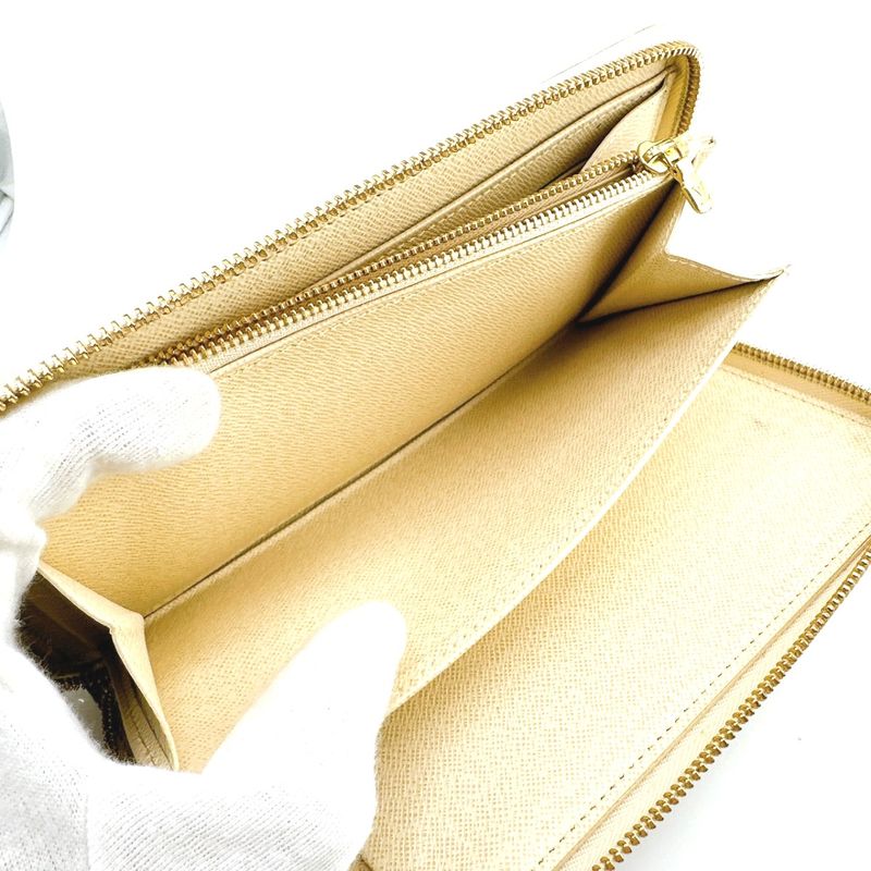 Louis Vuitton N60012 Damier Azure Round Zipper Long Wallet Zippy Organizer Long