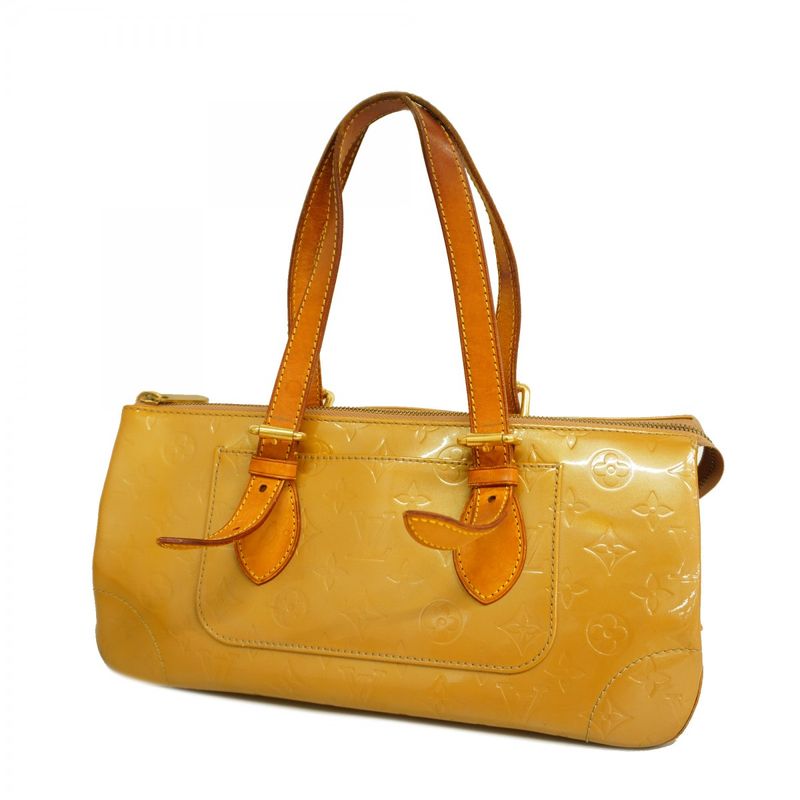 Louis Vuitton Shoulder Bag Vernis Rosewood Avenue M93509 Noisette Women's