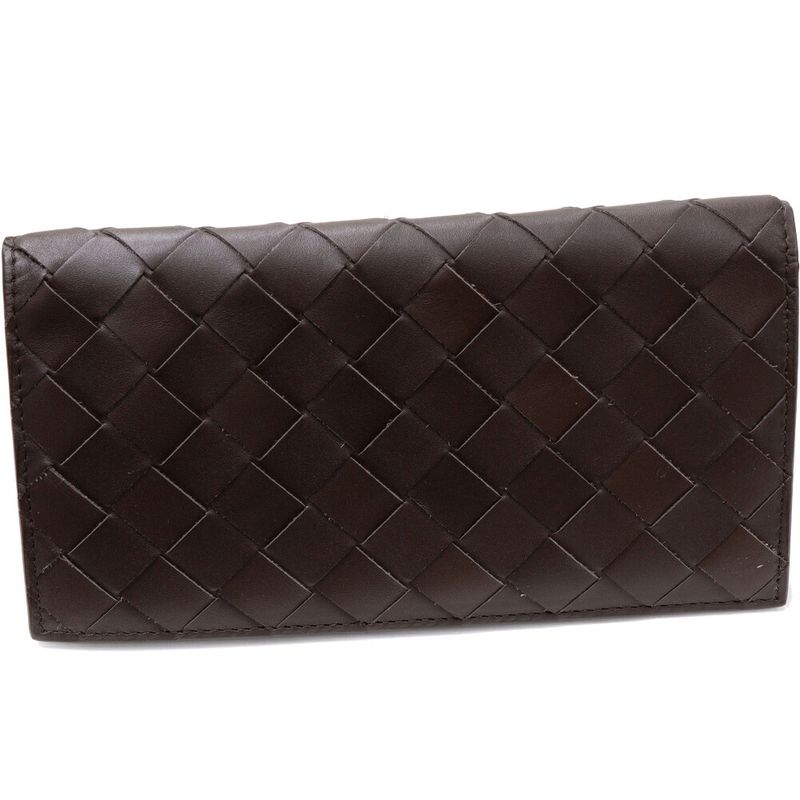 Bottega Veneta Long Wallet Without Coin Purse Intrecciato Long Wallet Calf