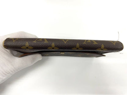 Louis Vuitton Monogram Pochette Passpole Long Wallet Passport Case M60135 Brown