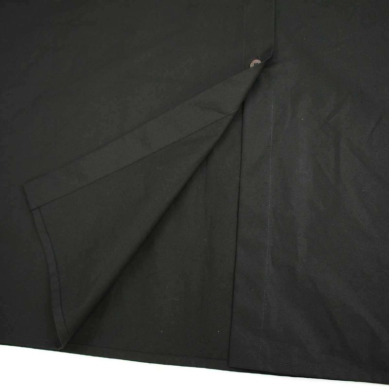 Hermes 23ss Sleeveless Cotton Shirt Dress 3e0565dt Black 42