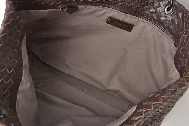 Bottega Veneta A4 Size Unisex Tote Bag Bottega Veneta Intrecciato Leather Dark