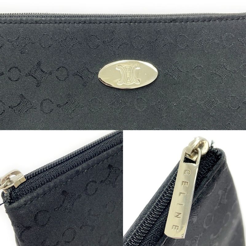 Celine Nylon Macadam Pouch Black 406449 Pouch