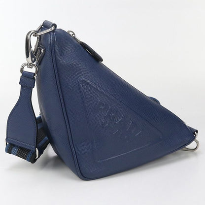 Prada Triangle 2vh155 Crossbody Shoulder Bag Leather Men's