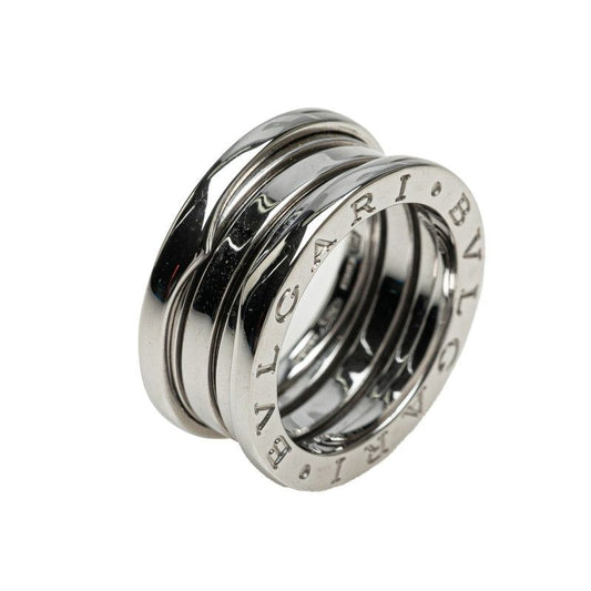 Bulgari Bee Zero One 2 Band Ring Ring #49 18K White Gold White Gold Ladies