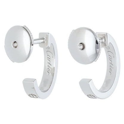 Cartier LOVE 18K White Goldearrings Men's