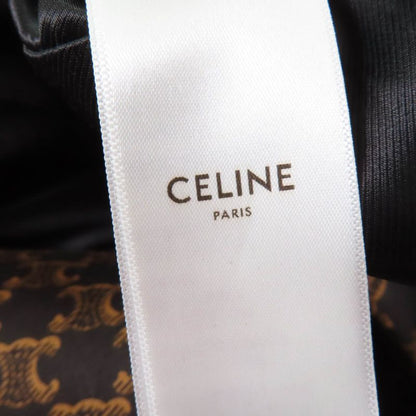 Celine 2m398267m 100% Cotton Triomphe Pattern Trench Coat Brown 40 With Hanger