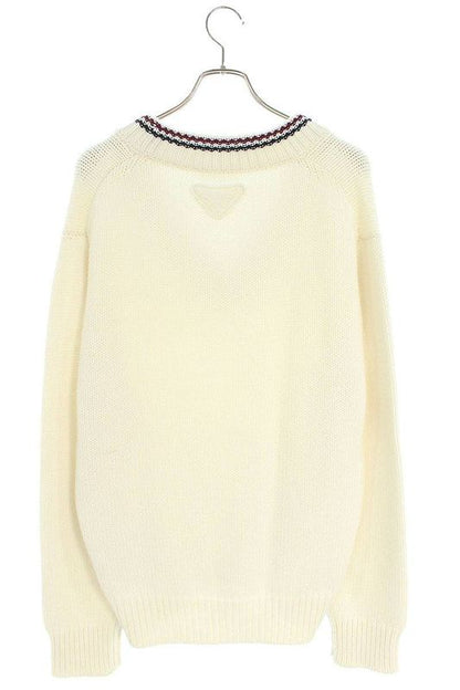 Prada Umb701 V-neck Low Gauge Cashmere Knit Men's 48