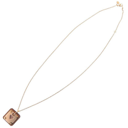 Hermes Asdecourt Leather / Metal Brown Engraved Y (2020) Necklace Brown 1806