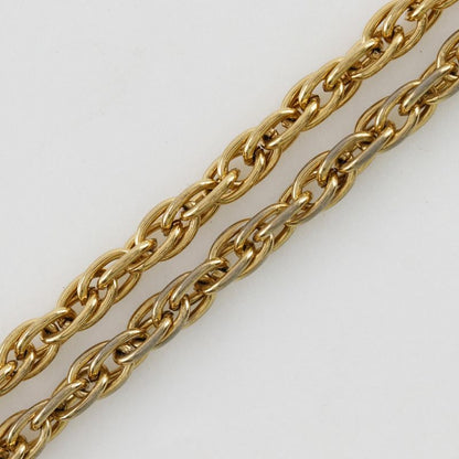 Chanel Coco Mark Vintage Gold Plated And Rhinestone Ladies 29.5g Necklace