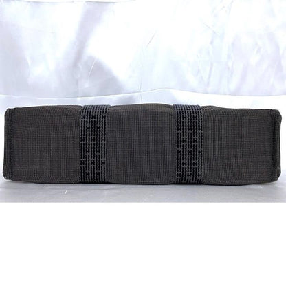 Hermes Tote Bag Tote MM Gray Her Line Excellent Condition Canvas