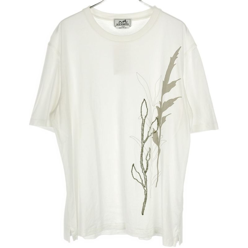 Hermes Botanical Stitch T-Shirt White L