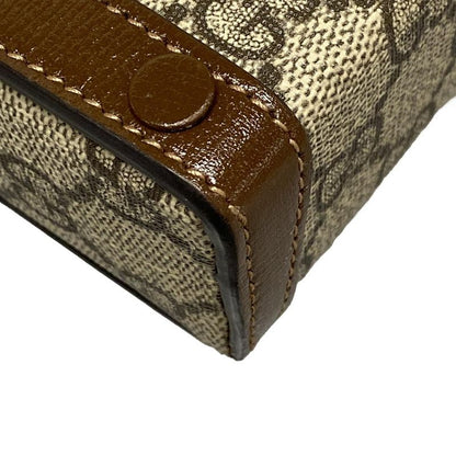 Gucci Shoulder Bag GG Plus GG Supremehorsebit 625615 Beige And Dark Brown Mini