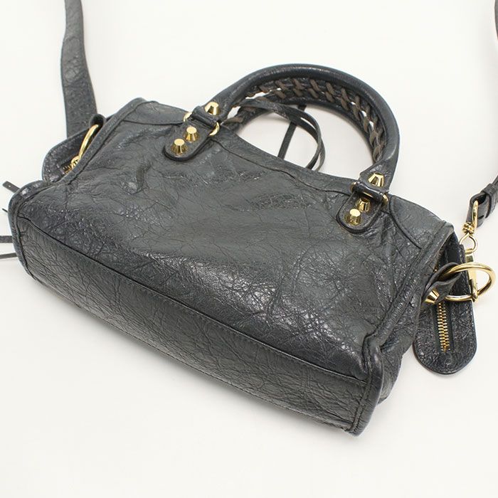 Balenciaga 2WAY Classic Mini City 300295 Handbag Leather Women