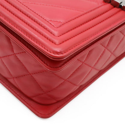 Chanel Boy Chanel Matelasse Coco Mark Chain Shoulder Shoulder Bag Lambskin