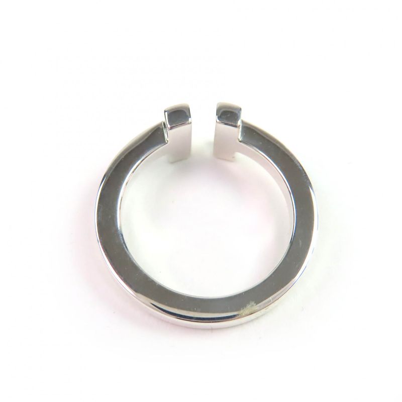 Tiffany & Co T Square Ring Ag925 Accessory Ring Silver Size Approx 9 With Box