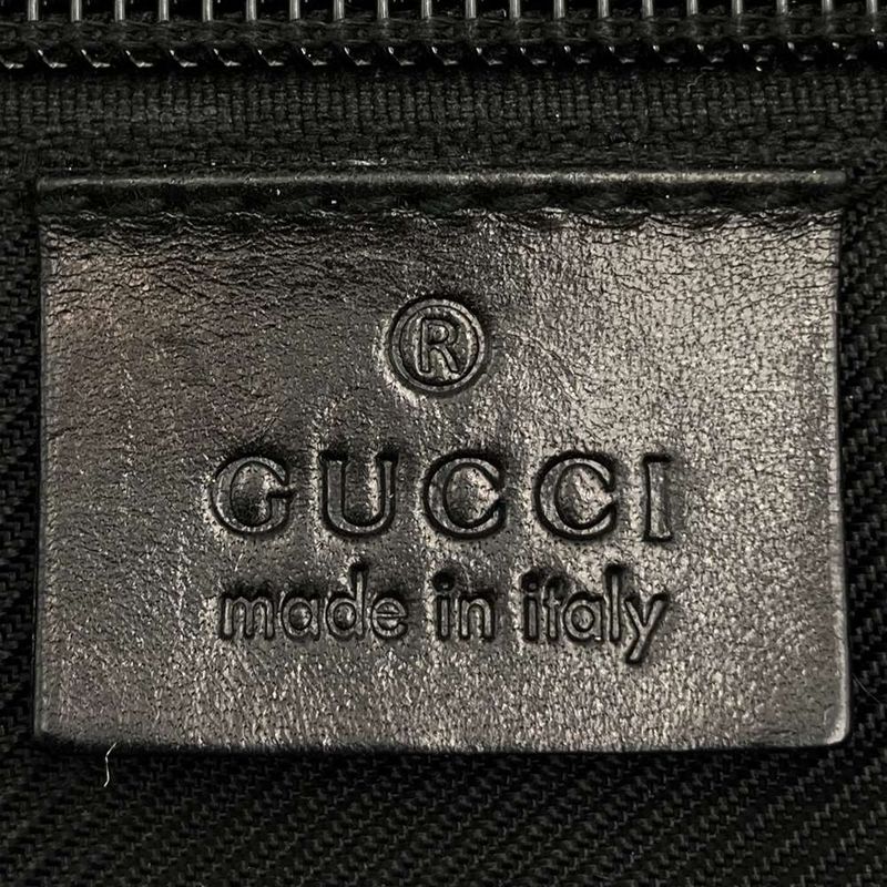 Gucci 101666 Handbag Business Bag Black GG Canvas Women Men Fashion  Gift