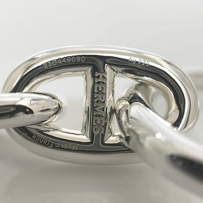 Hermes Bracelet Chaine D'ancre MM 15 Frames Silver Excellent Condition Ag