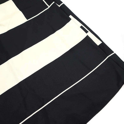 Hermes 2017 Pre-Fall Geometric Silk Top Black Ivory 44