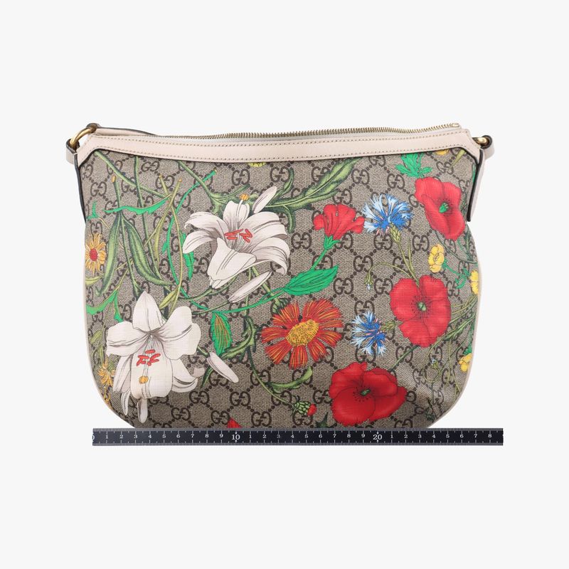 Guccigg Supreme Flora Ophidia White X Beige X Multicolor PVC Coated Canvas