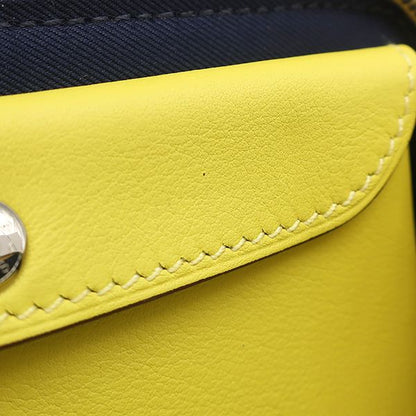 Hermes Long Wallet Nouveau Togo Vosuift Vaux-Epson Mauve Silvestre X Lime X