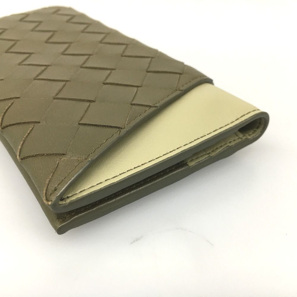 Bottega Veneta Bi-Fold Long Wallet Intrecciato Oblique with