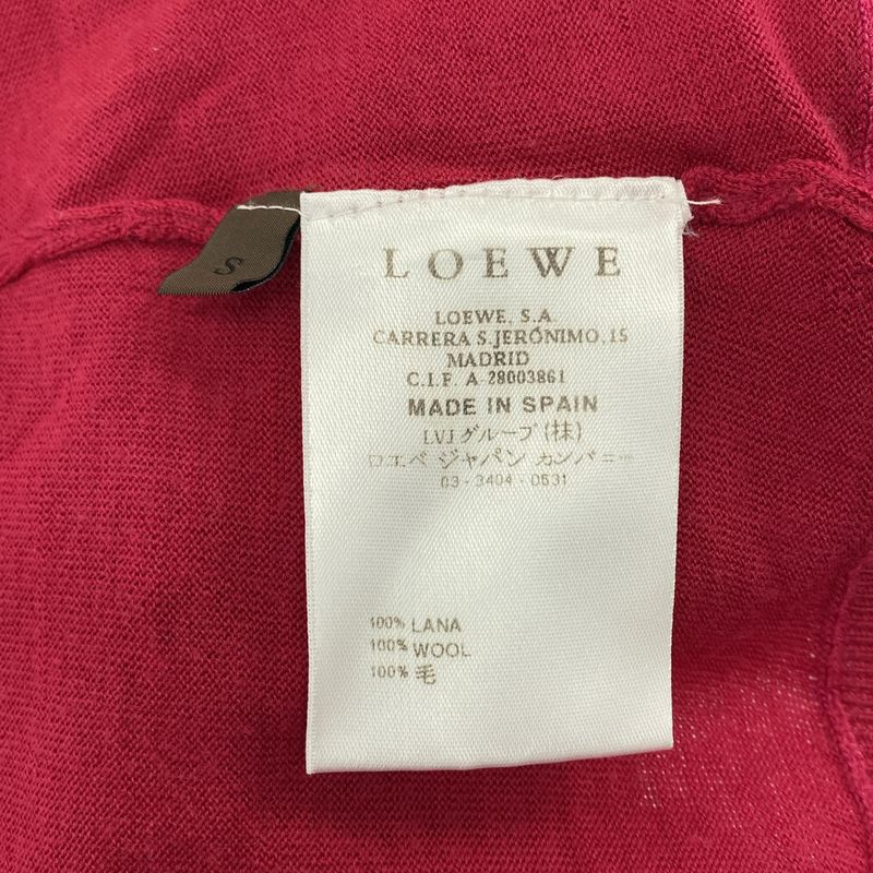 Loewe - Cut-out Summer Knit Sweater - S - Bordeaux - Women