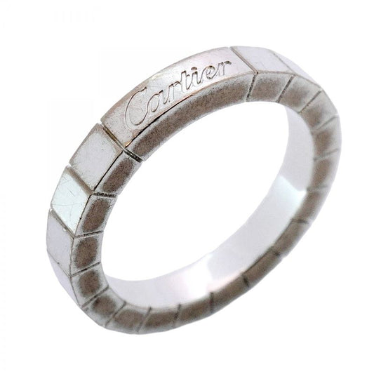 Cartier Ring Lanier 18K White Gold White Gold #50 Ladies