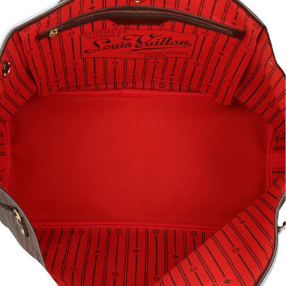 Louis Vuitton Neverfull GM Damier Tote Bag Damier Canvas N51106 Brown Ladies