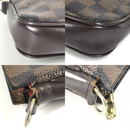 Louis Vuitton Shoulder Bag Navona N51983 Damier Canvas Ebène Brown