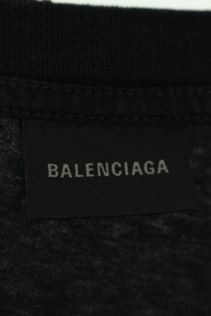 Balenciaga 25SS 826346 Tsve9 Logo Print Boxy T-shirt Men's M