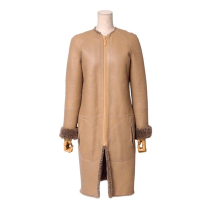 Celine Coat Size 36 《phoebe Period》 Mouton Coat Long Coat Reversible Collarless
