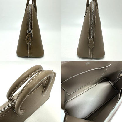 Hermes Handbag Bolide 30 1923 Epson Etoup Beige